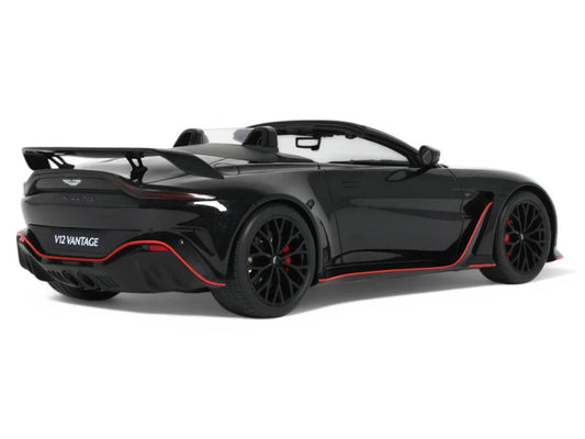 2023 Aston Martin V12 Vantage Roadster Onyx Black 1/18 Model Car by GT Spirit-0