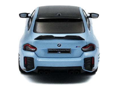 2023 BMW M2 M Performance Zandvoort Blue with Black Top 1/43 Diecast Model Car by Solido-2