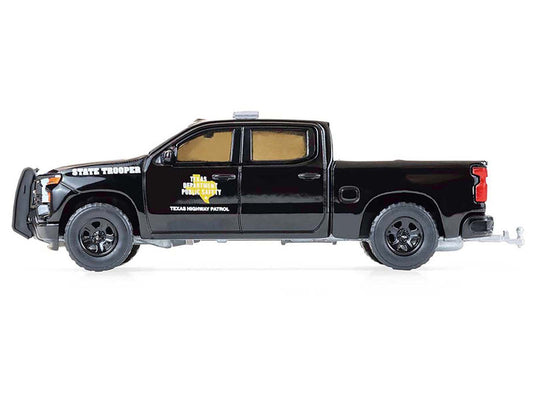 2023 Chevrolet Silverado Pickup Truck ’Texas Department of Public Safety Highway Patrol’ Black with White Hood ’Hobby