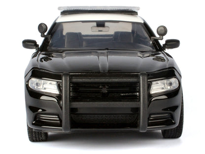 2023 Dodge Charger Pursuit Police Car "California Highway Patrol" Black and White "Law Enforcement and Public Service" Series 1/24 Diecast Model Car by Motormax-3