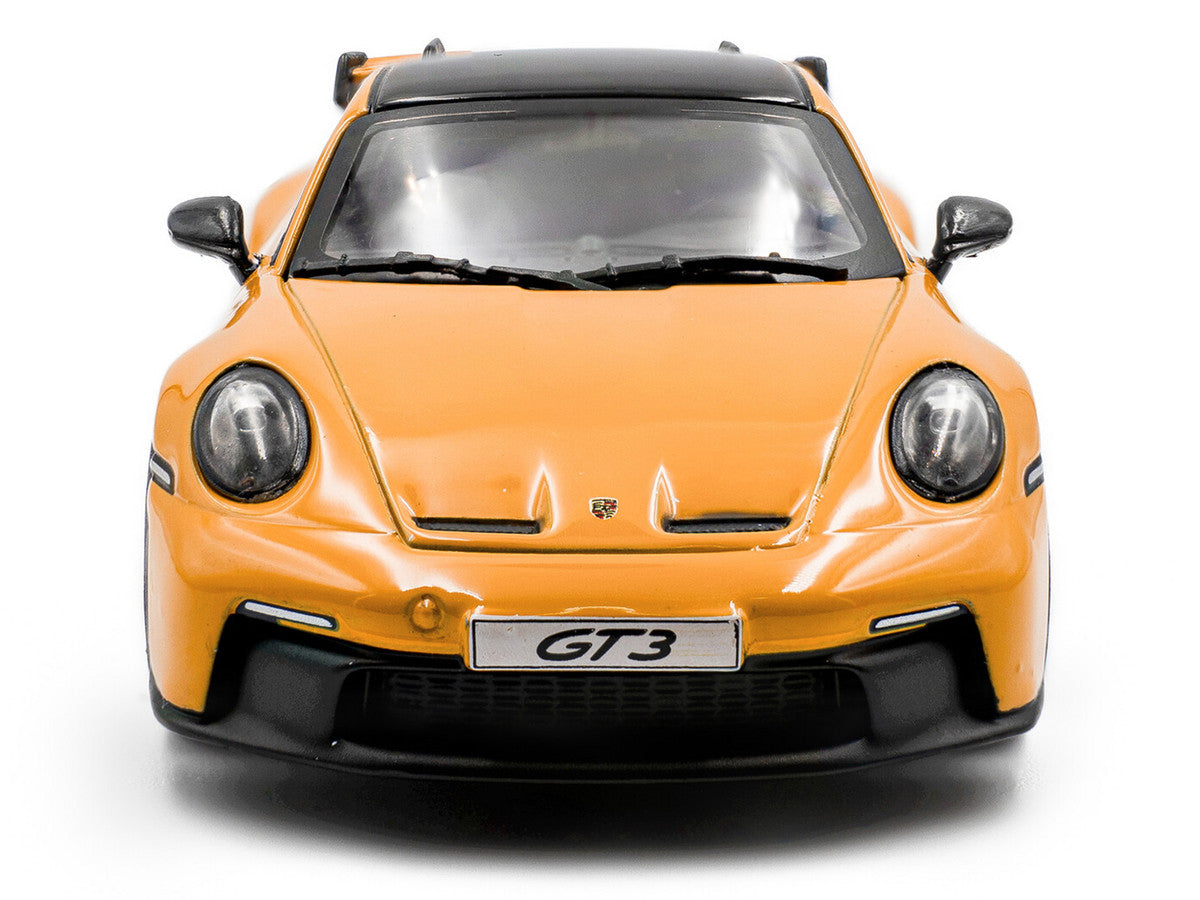 2023 Porsche 911 (992) GT3 Signal Yellow with Black Top 1/43 Diecast Model Car by Solido-1