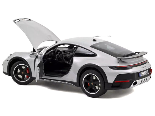 2023 Porsche 911 Dakar Ice Gray Metallic 1/18 Diecast Model Car by Norev-1