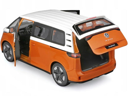 2023 Volkswagen ID. Buzz Van Orange and White "Special Edition" Series 1/24 Diecast Model Car by Maisto-2
