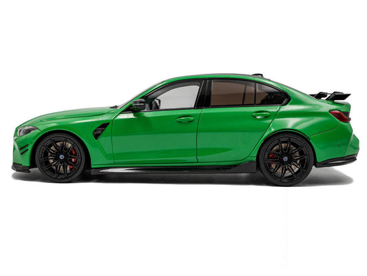 2024 BMW M3 Competition Signal Green with Carbon Top 1/18 Diecast Model Car by Solido-0