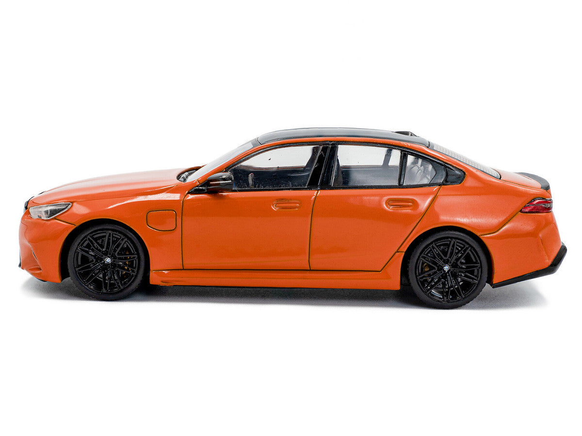 2024 BMW M5 Sedan Fire Orange III with Black Top 1/43 Diecast Model Car by Solido-3
