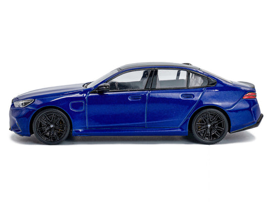 2024 BMW M5 Sedan Marina Bay Blue Metallic with Black Top 1/43 Diecast Model Car by Solido-0