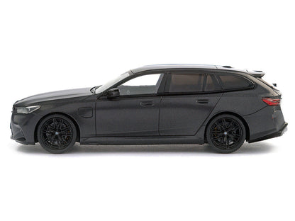 2024 BMW M5 Touring Frozen Deep Gray Metallic with Black Top 1/43 Diecast Model Car by Solido-0