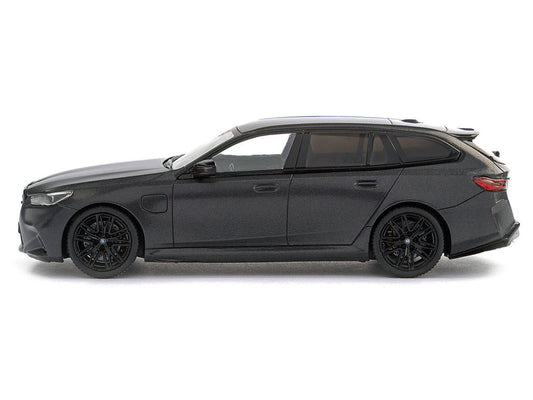 2024 BMW M5 Touring Frozen Deep Gray Metallic with Black Top 1/43 Diecast Model Car by Solido-0