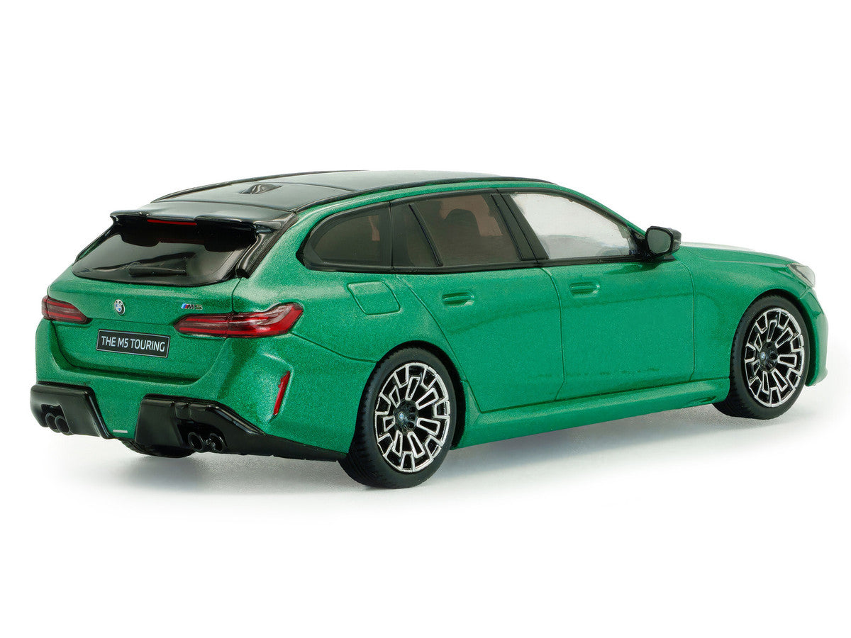 2024 BMW M5 Touring Isle Of Man Green Metallic with Black Top 1/43 Diecast Model Car by Solido-2
