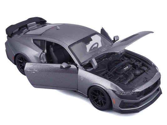 2024 Ford Mustang Dark Horse Dark Gray Metallic "Special Edition" Series 1/24 Diecast Model Car by Maisto-1