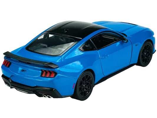 2024 Ford Mustang GT 5.0 Blue with Black Top "NEX Models" Series 1/25 Diecast Model Car by Welly-1