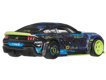 2024 Ford Mustang RTR Spec 5-FD Dark Blue with Graphics "Circuit Legends" Series Diecast Model Car by Hot Wheels-2