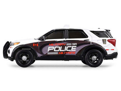 2024 Ford Police Interceptor Utility "Canada Military Police" White with Graphics "Hot Pursuit - Canada Special Edition" Series 1/64 Diecast Model Car by Greenlight-0