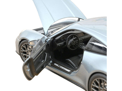 2024 Porsche 911 Carrera Polar Silver Metallic 1/18 Diecast Model Car by Norev-2