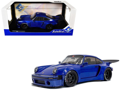 2024 Porsche 911 KS-R by Khyzyl Saleem Dark Blue Metallic 1/18 Diecast Model Car by Solido-0