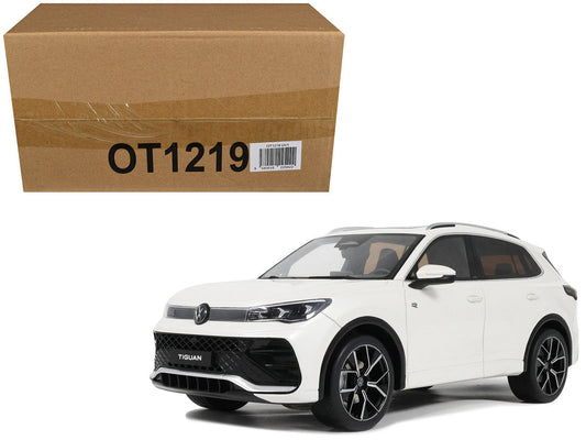 2024 Volkswagen Tiguan E Tsi R-Line Oryx White Pearl Limited Edition to 999 pieces Worldwide 1/18 Model Car by Otto Mobile-0