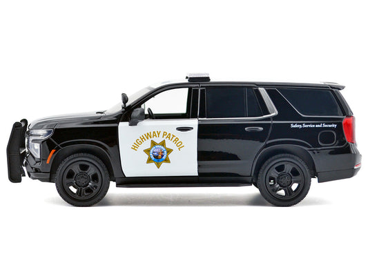 2025 Chevrolet Tahoe Police Pursuit Vehicle ’California Highway Patrol’ Black and White ’Law Enforcement and Public