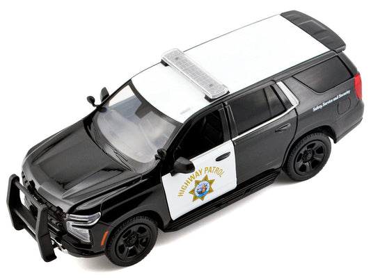 2025 Chevrolet Tahoe Police Pursuit Vehicle ’California Highway Patrol’ Black and White ’Law Enforcement and Public