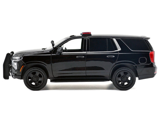 2025 Chevrolet Tahoe PPV Black ’Custom Builder’s Kit - Law Enforcement and Public Service’ Series 1/24 Diecast Model