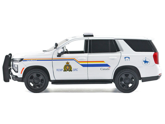 2025 Chevrolet Tahoe PPV with Light Bar ’RCMP Royal Canadian Mounted Police’ White ’Law Enforcement and Public Service’