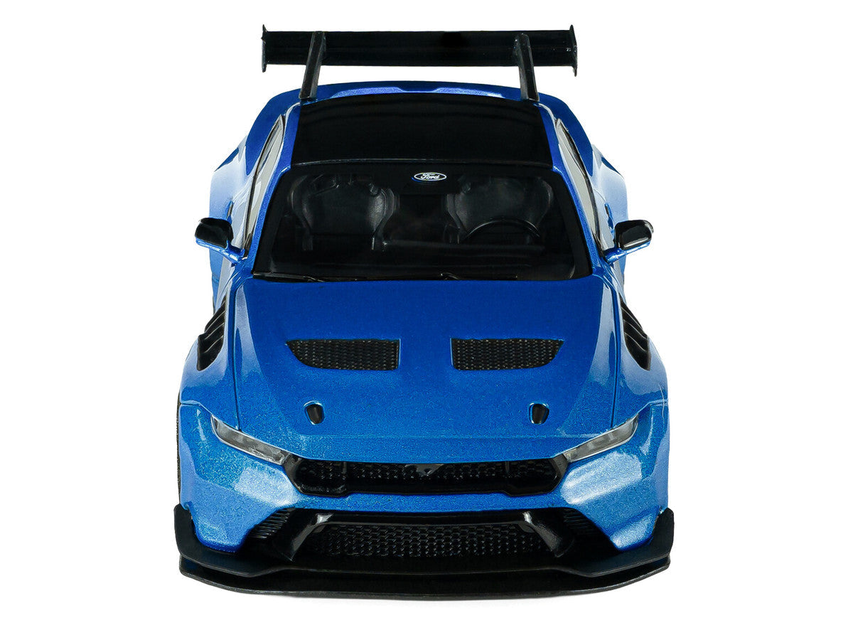 2025 Ford Mustang GTD Indulgent Blue Metallic with Black Top 1/43 Diecast Model Car by Solido-3