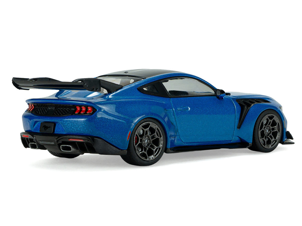2025 Ford Mustang GTD Indulgent Blue Metallic with Black Top 1/43 Diecast Model Car by Solido-2