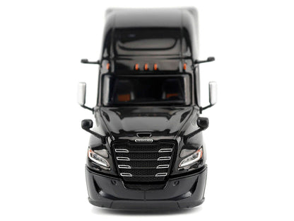 2025 Freightliner Cascadia Gen-5 Sleeper Cab Truck Tractor Night-Shift Black "Transport Series" 1/64 Diecast Model by Diecast Masters-3