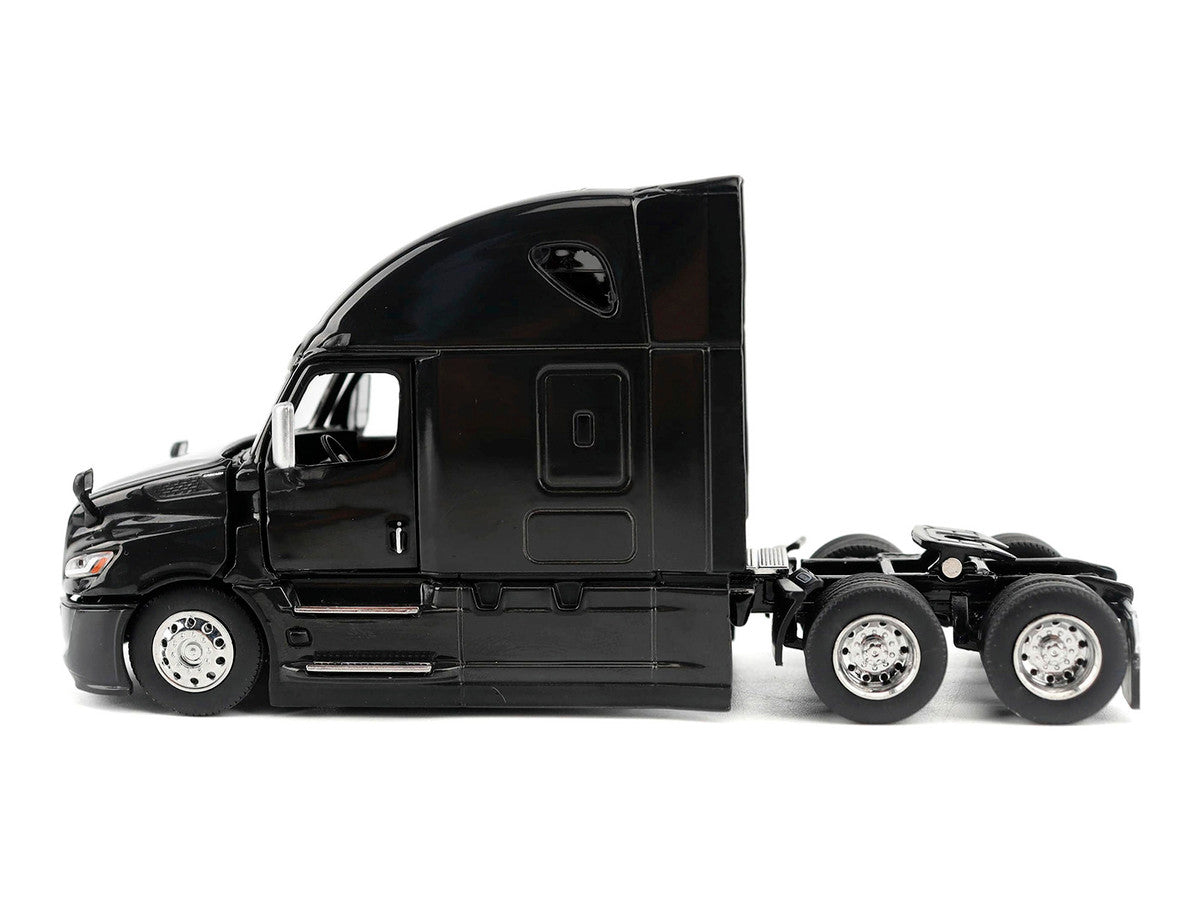 2025 Freightliner Cascadia Gen-5 Sleeper Cab Truck Tractor Night-Shift Black "Transport Series" 1/64 Diecast Model by Diecast Masters-2