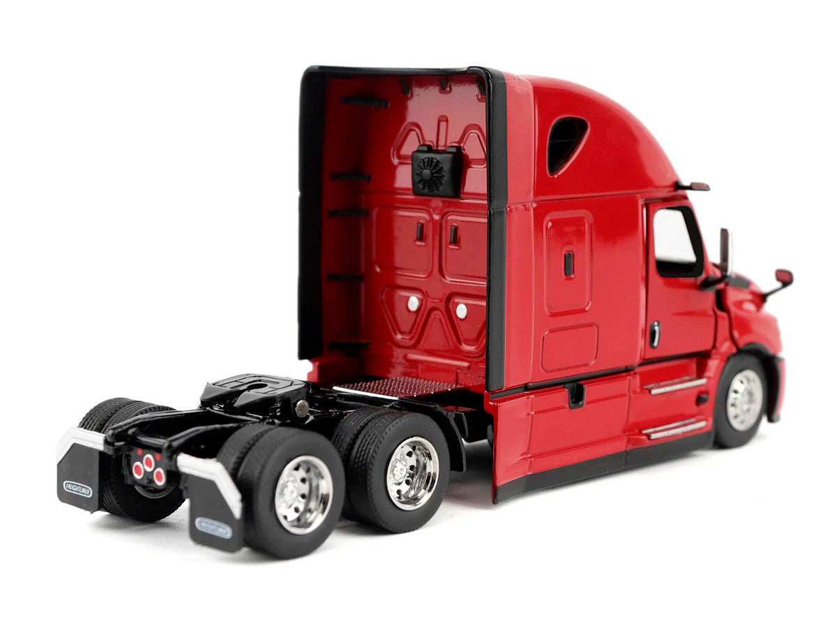 2025 Freightliner Cascadia Gen-5 Sleeper Cab Truck Tractor Red "Transport Series" 1/64 Diecast Model by Diecast Masters-0