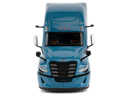 2025 Freightliner Cascadia Gen-5 Sleeper Cab Truck Tractor Signature Blue "Transport Series" 1/64 Diecast Model by Diecast Masters-1