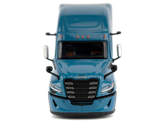 2025 Freightliner Cascadia Gen-5 Sleeper Cab Truck Tractor Signature Blue "Transport Series" 1/64 Diecast Model by Diecast Masters-1