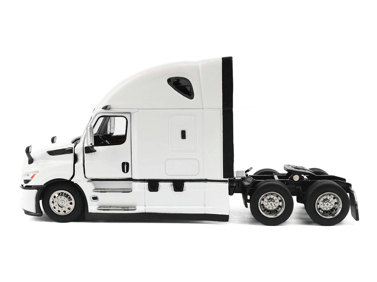2025 Freightliner Cascadia Gen-5 Sleeper Cab Truck Tractor Winter White "Transport Series" 1/64 Diecast Model by Diecast Masters-2
