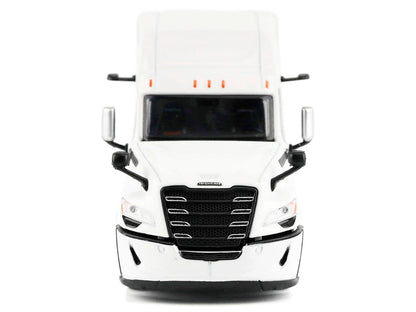2025 Freightliner Cascadia Gen-5 Sleeper Cab Truck Tractor Winter White "Transport Series" 1/64 Diecast Model by Diecast Masters-0