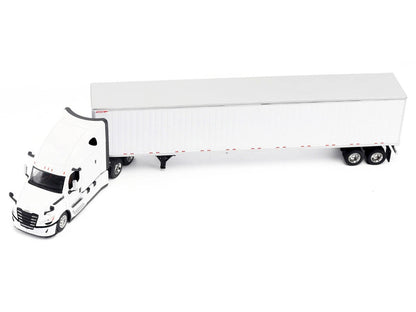 2025 Freightliner Cascadia Gen-5 Truck Tractor with Sleeper and Great Dane Champion 53ft Dry Cargo Trailer Winter White "Transport Series" 1/64 Diecast Model by Diecast Masters-2