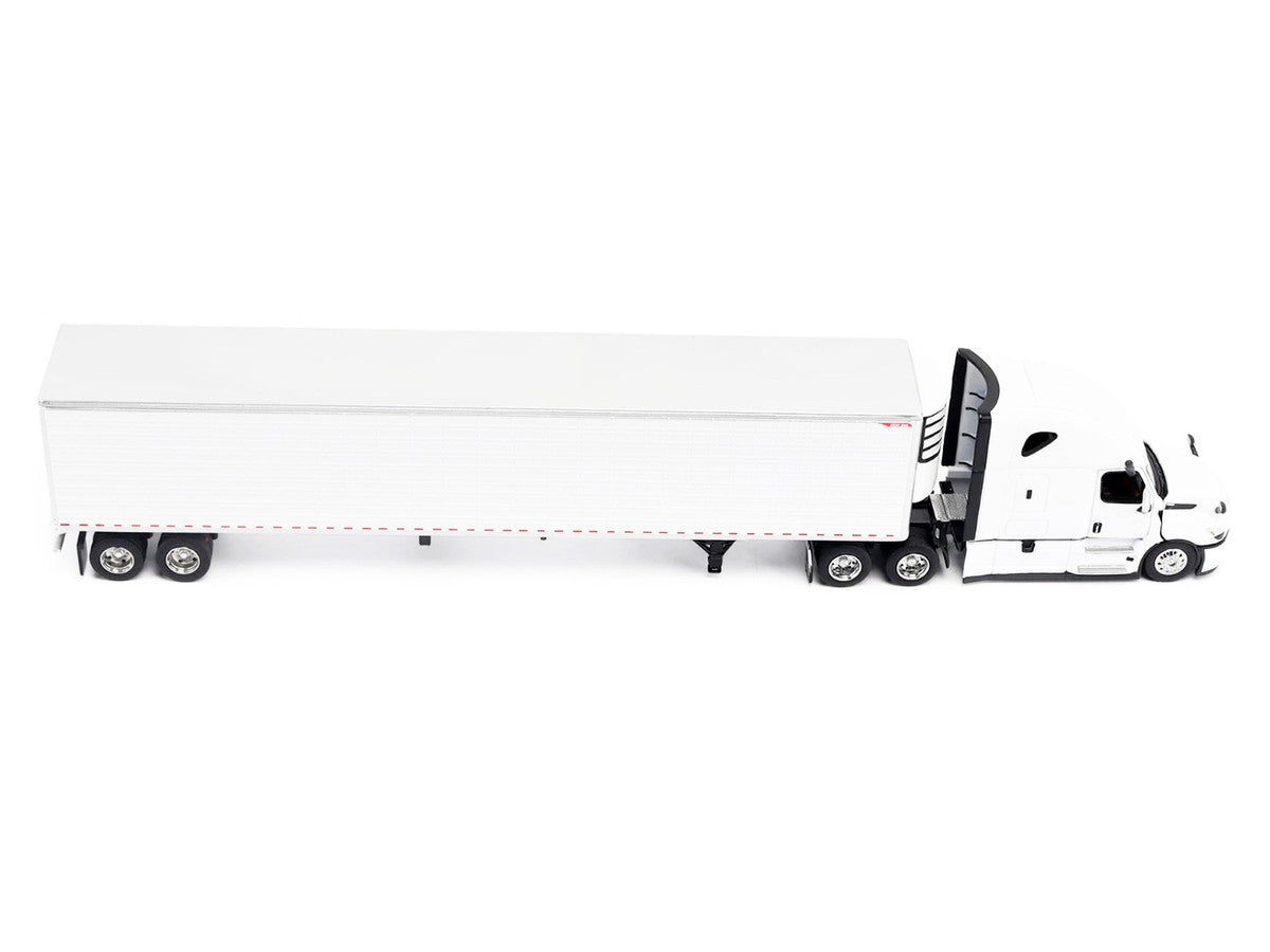 2025 Freightliner Cascadia Gen-5 Truck Tractor with Sleeper and Great Dane Champion 53ft Refrigerated Trailer Winter White "Transport Series" 1/64 Diecast Model by Diecast Masters-3