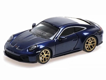 2025 Porsche 911 (992.2) GT3 Touring Blue Metallic Limited Edition to 240 pieces Worldwide 1/64 Diecast Model Car by Minichamps-1