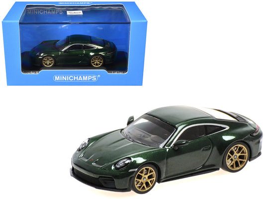 2025 Porsche 911 (992.2) GT3 Touring Green Metallic Limited Edition to 240 pieces Worldwide 1/64 Diecast Model Car by Minichamps-0