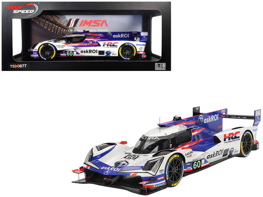 Acura ARX-06 GTP #60 Tom Blomqvist - Colin Braun - Scott Dixon - Felix Rosenqvist "Acura Meyer Shank Racing with Curb-Agajanian" 2nd Place IMSA "24 Hours of Daytona" (2025) 1/18 Model Car by Top Speed-0