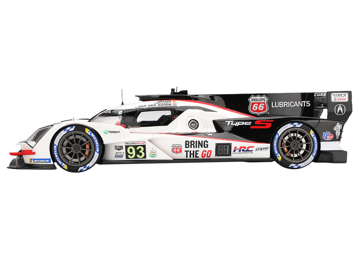 Acura ARX-06 GTP #93 Kakunoshin Ohta - Alex Palou - Renger van der Zande - Nick Yelloly "Acura Meyer Shank Racing with Curb-Agajanian" "24 Hours of Daytona" (2025) 1/18 Model Car by Top Speed-0