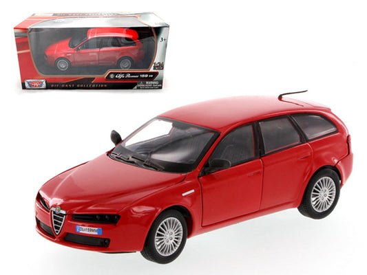 Alfa Romeo 159 SW Red 1/24 Diecast Car Model by Motormax - Car Models
