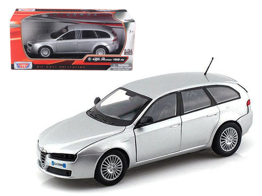 Alfa Romeo 159 SW Silver 1/24 Diecast Car Model by Motormax - Car Models