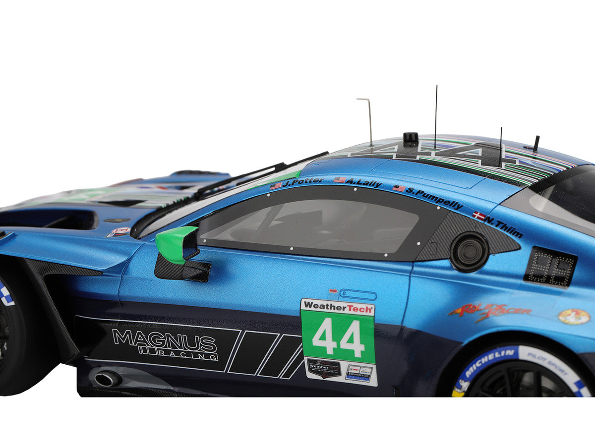 Aston Martin Vantage GT3 EVO #44 Andy Lally - John Potter - Spencer Pumpelly - Nicki Thiim "Magnus Racing" IMSA "24 Hours of Daytona" (2025) 1/18 Model Car by Top Speed-3