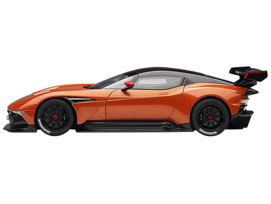Aston Martin Vulcan Madagascar Orange with Carbon Top 1/18 Model Car by Autoart - Car Models