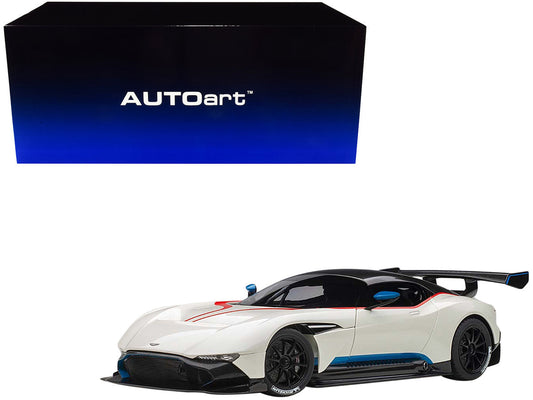 Aston Martin Vulcan Stratus White with Red and Blue Stripes 1/18 Model Car by Autoart - Car Models