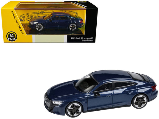 Audi E-tron GT RS Ascari Blue Metallic 1/64 Diecast Model Car by Paragon Models - Car Models