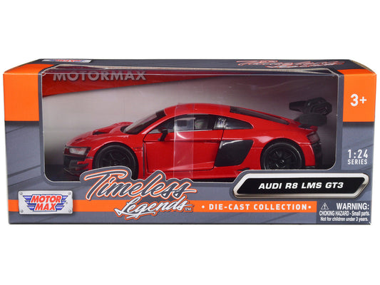 Audi R8 LMS GT3 Red ’Timeless Legends’ Series 1/24 Diecast Car Model by Motormax - Car Models
