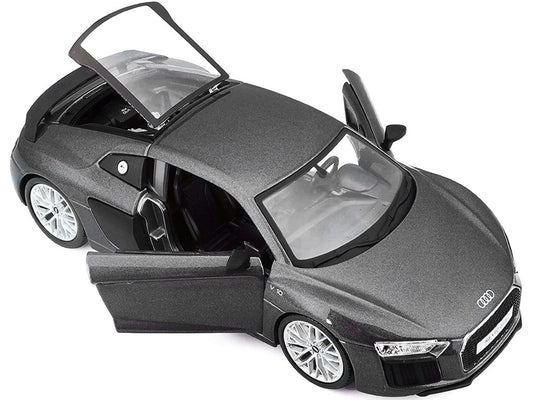 Audi R8 V10 Plus Gray Metallic ’Special Edition’ 1/24 Diecast Model Car by Maisto - Car Models