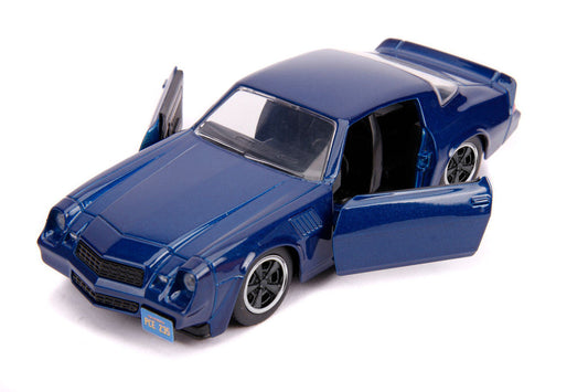 Billy's Chevrolet Camaro Z28 Metallic Dark Blue "Stranger Things" (2016) TV Series "Hollywood Rides" 1/32 Diecast Model Car by Jada-2