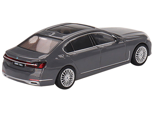 BMW 750Li xDrive Bernina Gray Amber Effect with Sunroof Limited Edition to 2400 pieces Worldwide 1/64 Diecast Model Car