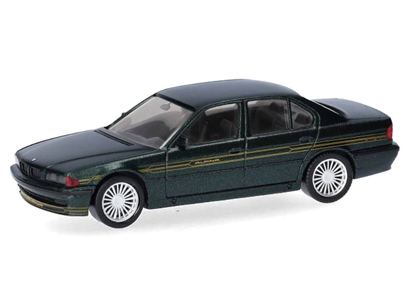 BMW Alpina B12 Green Metallic 1/87 (HO) Plastic Model Car by Herpa-1